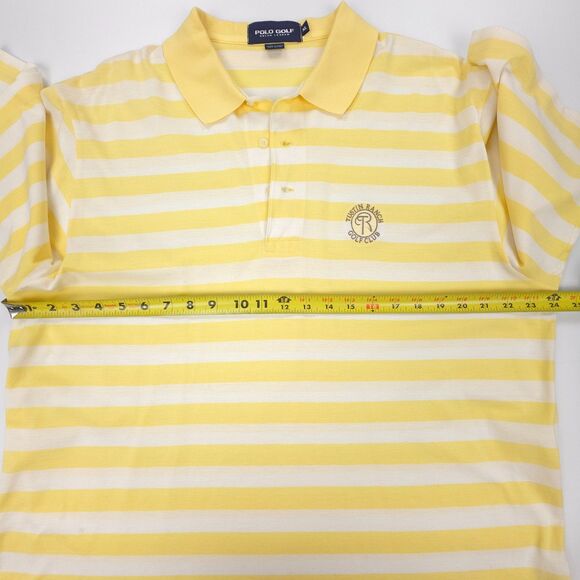 POLO GOLF Ralph Lauren Striped Cotton Shirt Preppy Old Money Quiet Luxury Sporty - Picture 4 of 7
